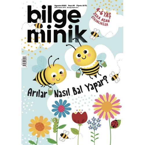 Bilge Minik Dergisi Sayı: 48 Ağustos 2020 Arılar Nasıl Bal Yapar (Oyun Hediyeli)