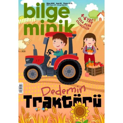Bilge Minik Dergisi Sayı: 50 Ekim 2020 Dedemin Traktörü (Oyun Hediyeli)