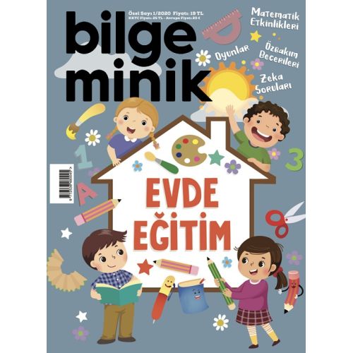 Bilge Minik Dergisi Sayı:1 2020 Evde Eğitim (Oyun Hediyeli)