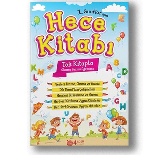 1. Sınıflar İçin Hece Kitabı - Kolektif - 4 Adım Yayınları