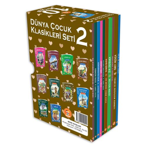 Dünya Çocuk Klasikleri Seti-2 10 Kitap Biom Yayınları