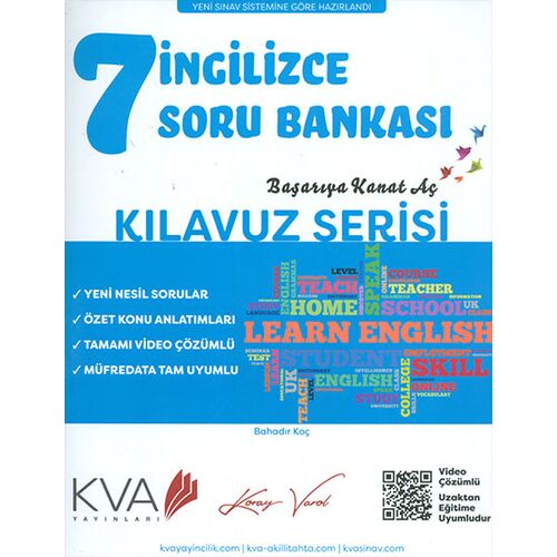 7.Sınıf İngilizce Soru Bankası Kılavuz Serisi KVA Yayınları