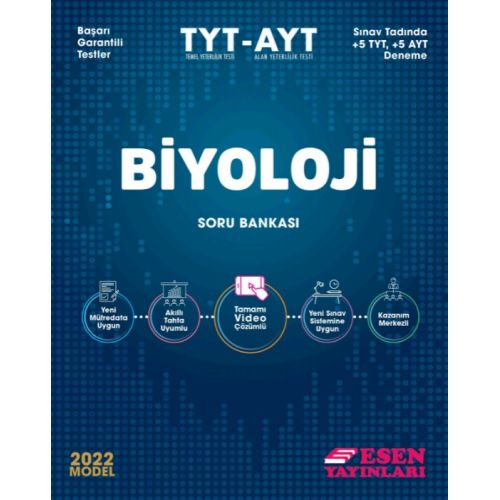 Esen 2022 TYT AYT Biyoloji Soru Bankası