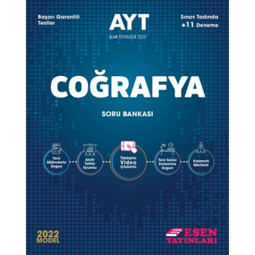 Esen 2022 AYT Coğrafya Soru Bankası