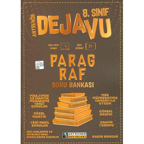 Antrenör 8.Sınıf Paragraf Dejavu Soru Bankası