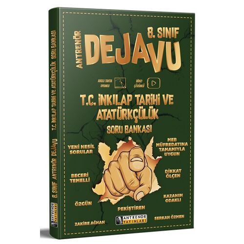 Antrenör 8. Sınıf T.C İnkılap Tarihi ve Atatürkçülük Dejavu Soru Bankası
