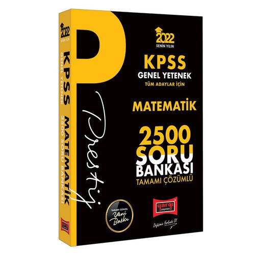 Yargı 2022 KPSS Genel Yetenek Matematik Prestij Seri Tamamı Çözümlü 2500 Soru Bankası