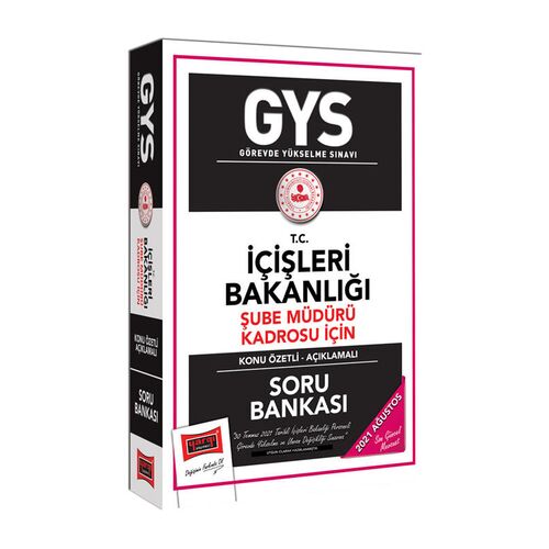 Yargı GYS T.C İçişleri Bakanlığı Şube Müdürü Kadrosu İçin Konu Özetli Soru Bankası