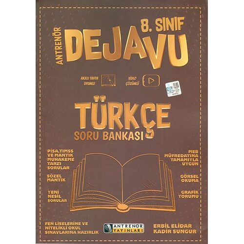 8.Sınıf Türkçe Dejavu Soru Bankası Antrenör Yayınları