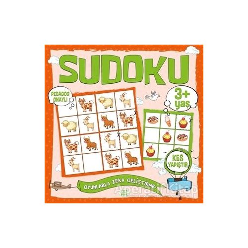 Çocuklar İçin Sudoku Kes Yapıştır (3+ Yaş) - Kolektif - Dokuz Çocuk