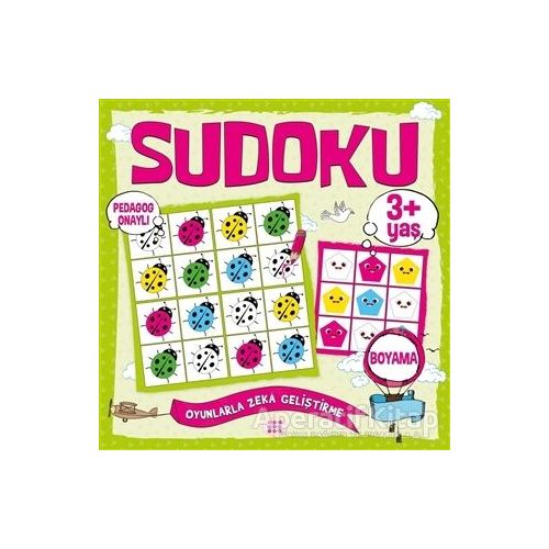 Çocuklar İçin Sudoku Boyama (3+ Yaş) - Kolektif - Dokuz Çocuk