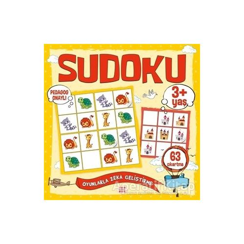 Çocuklar İçin Sudoku Çıkartmalı (3+ Yaş) - Kolektif - Dokuz Çocuk