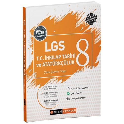 LGS T.C. Inkılap Tarihi ve Atatürkçülük Ders İşleme Föyü - Kolektif - Pegem Akademi Yayıncılık