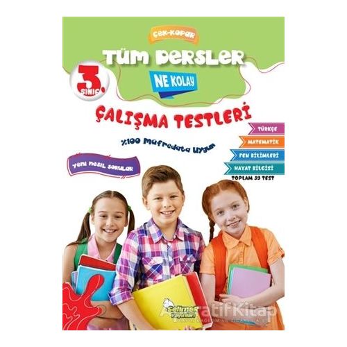 3. Sınıf Tüm Dersler Çek-Kopar Ne Kolay Çalışma Testleri - Erdinç Yeniçeri - Selimer Yayınları