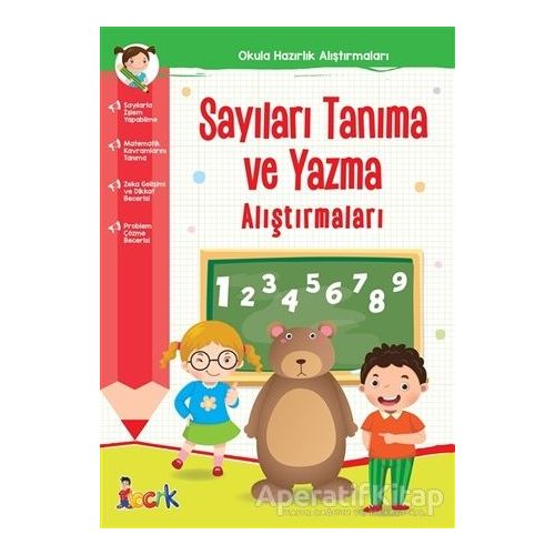 Sayıları Tanıma ve Yazma Alıştırmaları - Tuba Öztürk - Bıcırık Yayınları