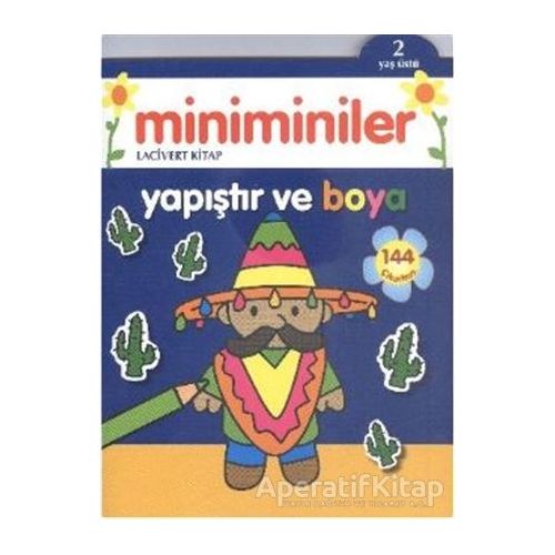 Miniminiler : Lacivert Kitap Yapıştır ve Boya