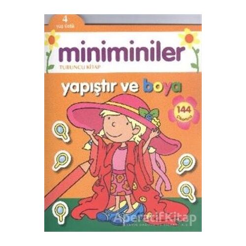 Miniminiler : Turuncu Kitap Yapıştır ve Boya