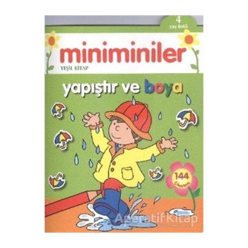 Miniminiler : Yeşil Kitap Yapıştır ve Boya