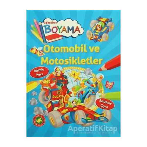 Eğlendiren Boyama - Otomobil ve Motosikletler - Kolektif - Parıltı Yayınları