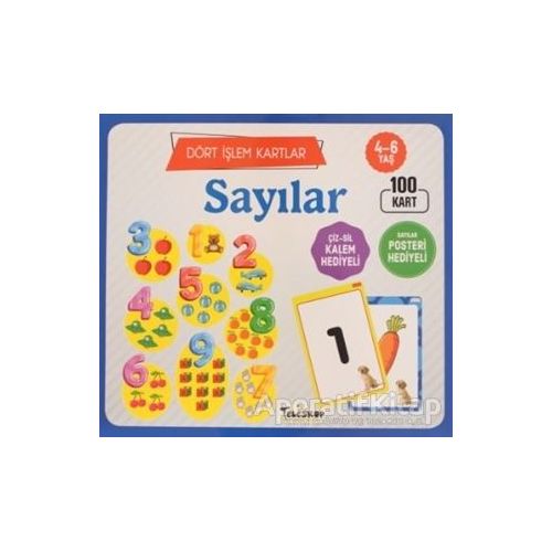 Sayılar 4 - 6 Yaş Dört İşlem Kartlar - Kolektif - Teleskop Popüler Bilim