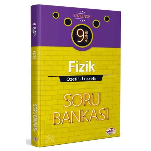 Editör 9. Sınıf Fizik Özetli Lezzetli Soru Bankası