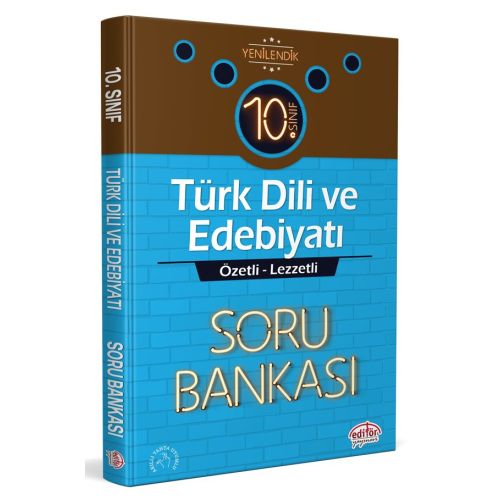 Editör 10. Sınıf Türk Dili ve Edebiyatı Özetli Lezzetli Soru Bankası