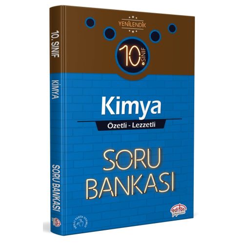 Editör 10. Sınıf Kimya Özetli Lezzetli Soru Bankası