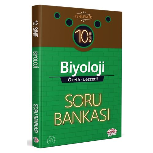 Editör 10. Sınıf Biyoloji Özetli Lezzetli Soru Bankası