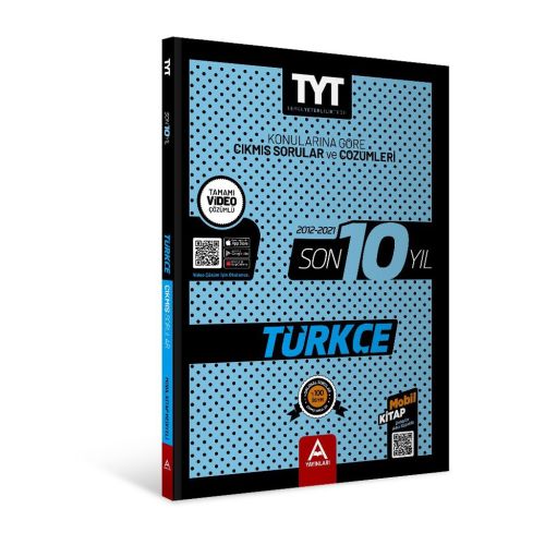 A Yayınları TYT Türkçe Son 10 Yıl Çıkmış Sorular 2012-2021