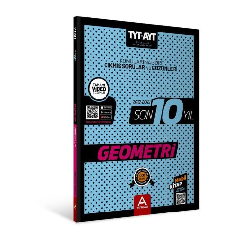 A Yayınları TYT AYT Geometri Son 10 Yıl Çıkmış Sorular 2012-2021
