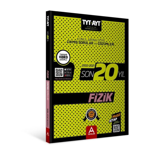 A Yayınları TYT AYT Fizik Son 20 Yıl Çıkmış Sorular 2002-2021