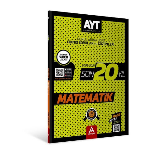 A Yayınları AYT Matematik Son 20 Yıl Çıkmış Sorular 2002-2021