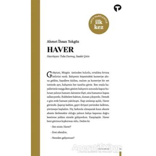 Haver - Ahmet İhsan Tokgöz - Turkuvaz Kitap