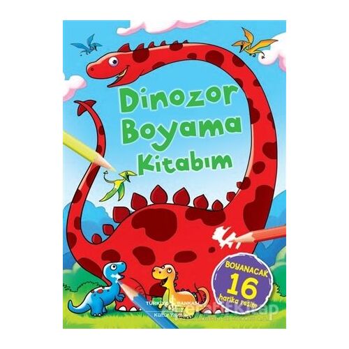 Dinozor Boyama Kitabım - Kolektif - İş Bankası Kültür Yayınları