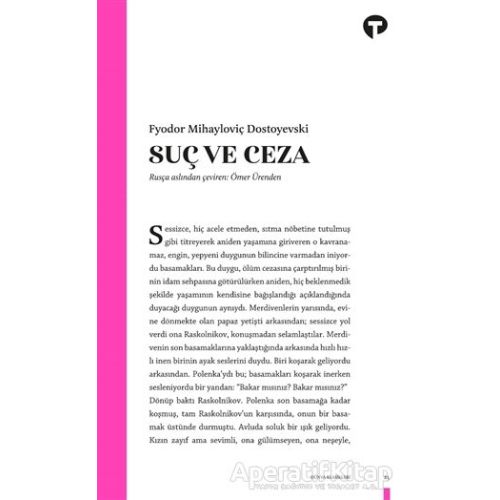 Suç ve Ceza - Fyodor Mihayloviç Dostoyevski - Turkuvaz Kitap