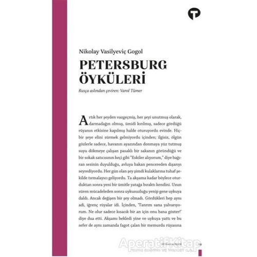 Petersburg Öyküleri - Nikolay Vasilyeviç Gogol - Turkuvaz Kitap