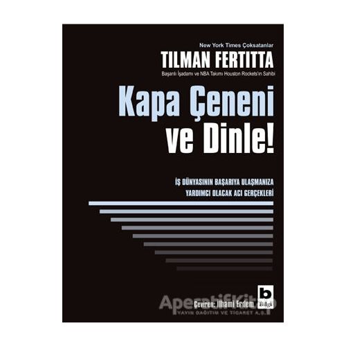 Kapa Çeneni ve Dinle! - Tilman Fertitta - Bilgi Yayınevi