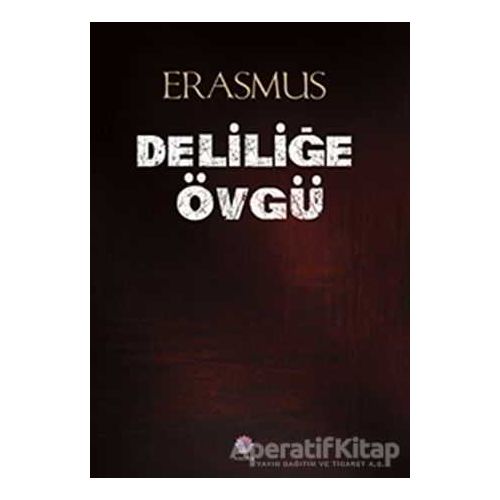 Deliliğe Övgü - Desiderius Erasmus - Nilüfer Yayınları