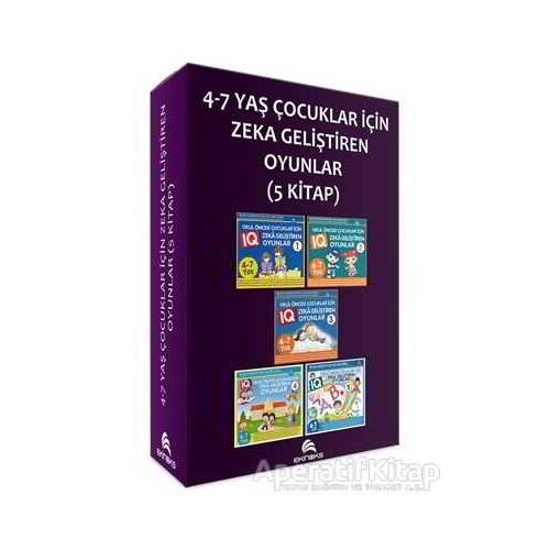 4-7 Yaş Çocuklar İçin Zeka Geliştiren Oyunlar (5 Kitap) - Kolektif - Ekinoks Yayın Grubu