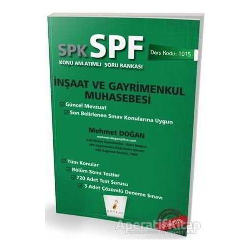 SPK - SPF İnşaat ve Gayrimenkul Muhasebesi Konu Anlatımlı Soru Bankası