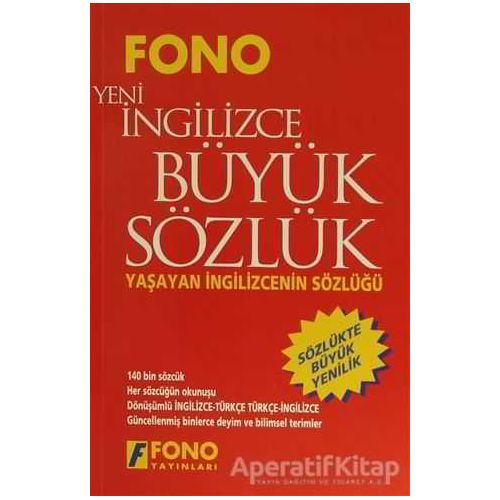 İngilizce / Türkçe - Türkçe / Yeni İngilizce Büyük Sözlük - Kolektif - Fono Yayınları