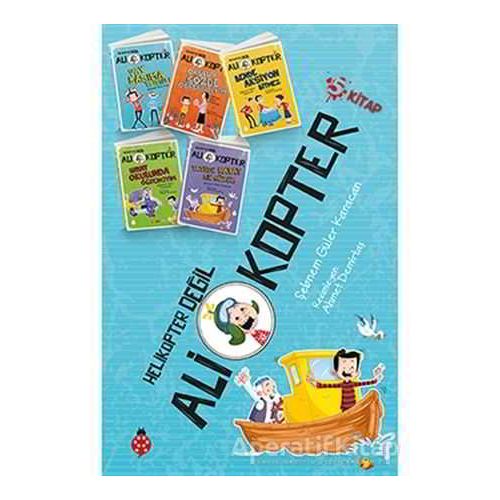 Ali Kopter Seti (5 Kitap Takım) - Şebnem Güler Karacan - Uğurböceği Yayınları