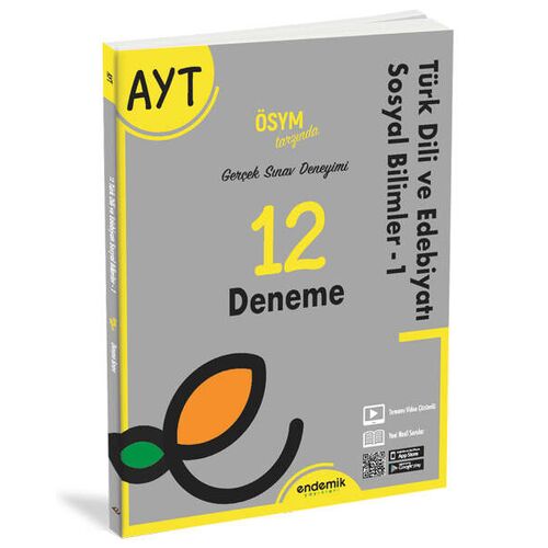 Endemik AYT Türk Dili ve Edebiyatı Sosyal Bilimler 12 Deneme Sınavı