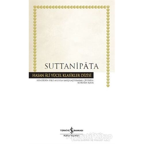 Suttanipata (Ciltli) - Kolektif - İş Bankası Kültür Yayınları