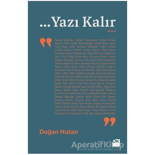 ... Yazı Kalır - Doğan Hızlan - Doğan Kitap