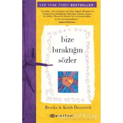 Bize Bıraktığın Sözler - Brooke - Epsilon Yayınevi