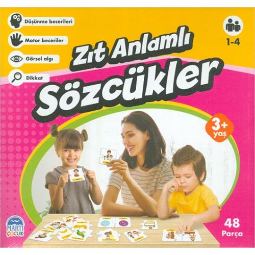 Zıt Anlamlı Sözcükler - Eğitici Yapboz - Kolektif - Martı Çocuk Yayınları