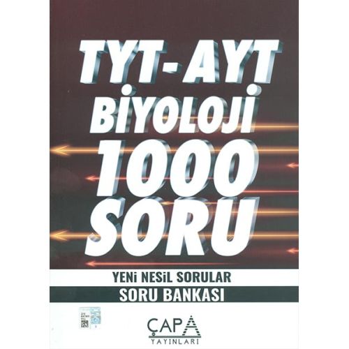 TYT AYT Biyoloji 1000 Soru Bankası Çapa Yayınları