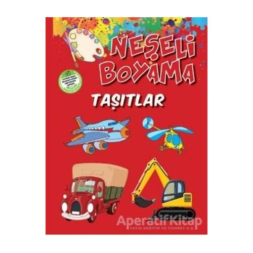 Neşeli Boyama - Taşıtlar (Suluboya Hediyeli)