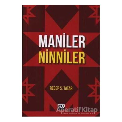 Maniler - Ninniler - Recep S. Tatar - Su Yayınevi